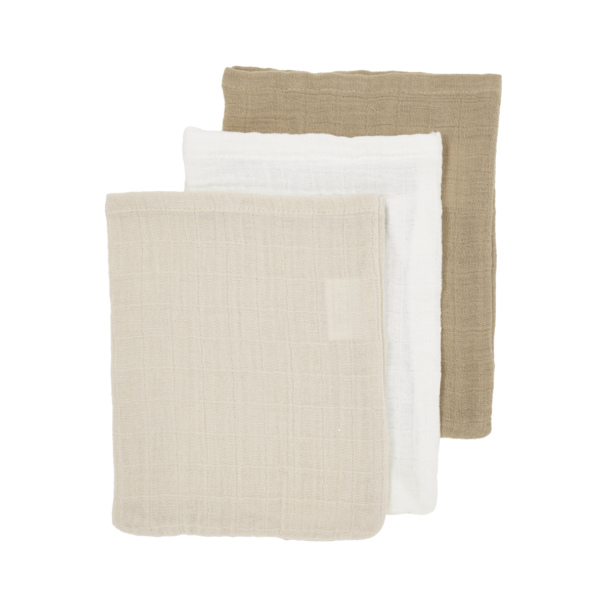 Offwhite/Soft Sand/Taupe 20x17cm - 3-Pack