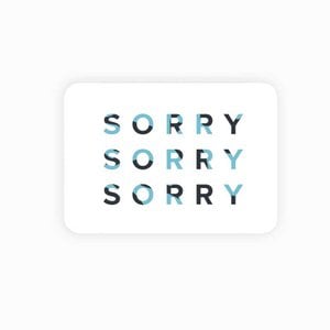 Postcard || Sorry