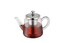Teekanne aus Borosilikatglas mit Teefilter 750 ml