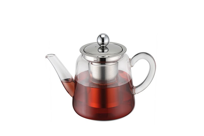 Teekanne aus Borosilikatglas mit Teefilter 750 ml
