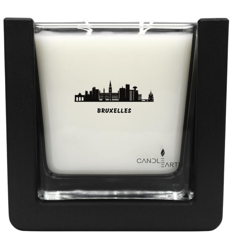 Vela perfumada sorpresa - Ciudades - Bruselas - 235 gr con cera vegana