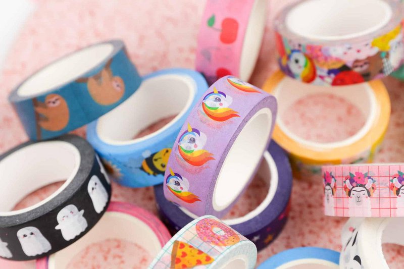 Cinta Washi Unicornio