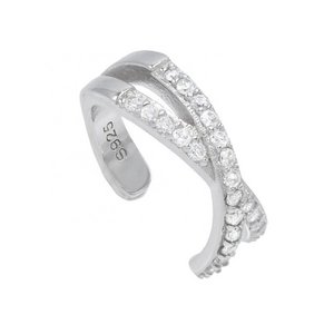 Cross ear cuff