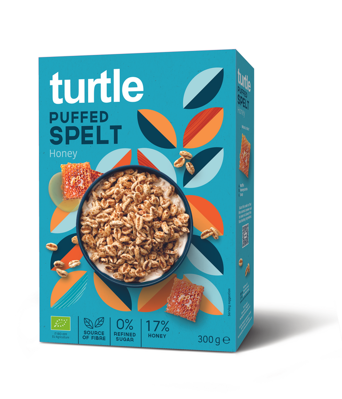 Turtle Organic Puffed Spelt with Honey