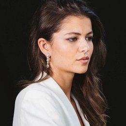 Pendientes plata y circonitas blancas