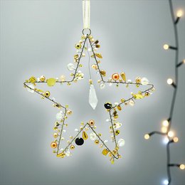 Decoratie SPARKLE ster goud
