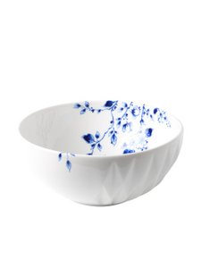 Blue Fold Soup Bowl