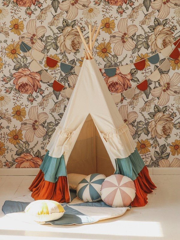Tipi-Zelt „Zirkus“ mit Rüschen