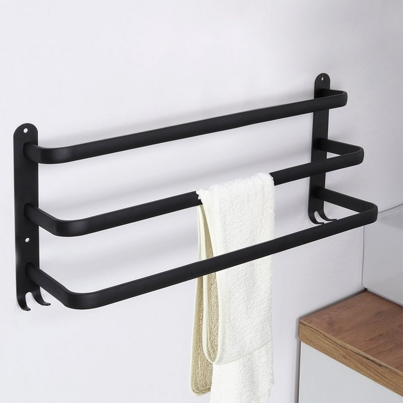 Handdoekrail metaal 50cm