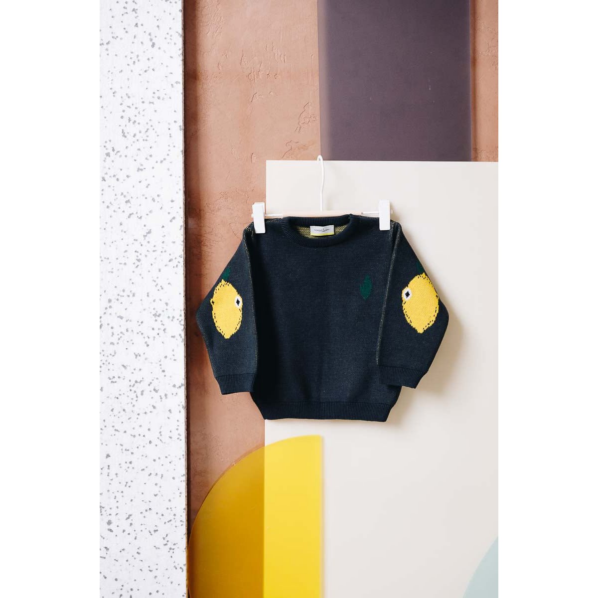 Ekologiczny sweter "Cytryna" Ciemnoszary