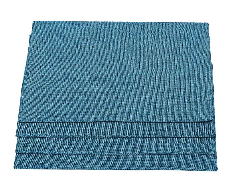 Dækkeservietter | Bord Jute Polyester Blend Heat | Sæt med 4
