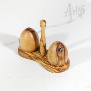 Olive Wood Salt & Pepper Shaker – Handmade