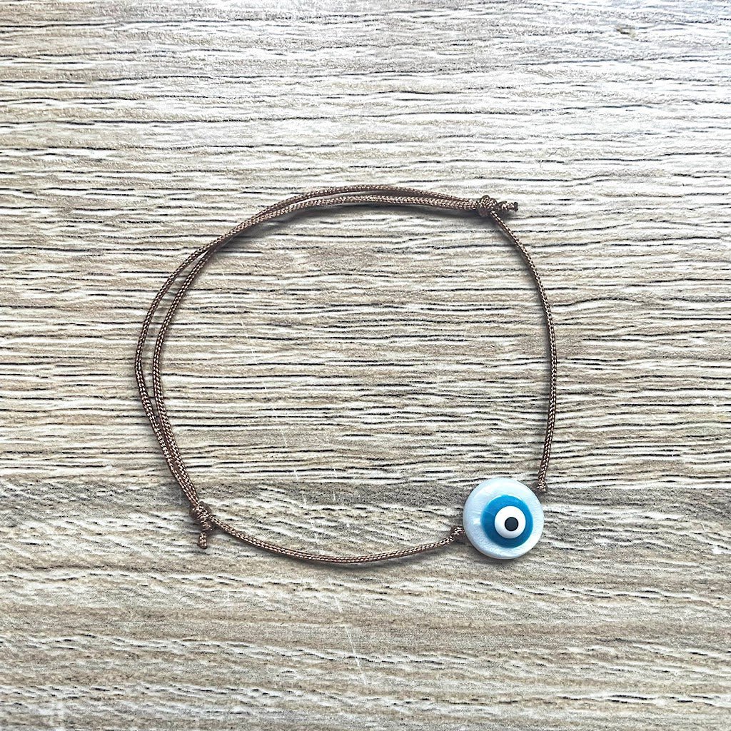 Pulsera de cordón deslizante Lucky Blue Eye