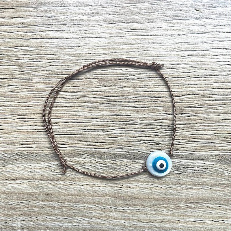 Bransoletka ze sznurka Lucky Blue Eye