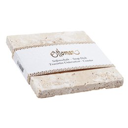 Travertine square 10 x 10 cm, 3 different shades: light, noce and gold