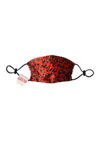 Seiden-Gesichtsmaske "Roter Leopard" Print