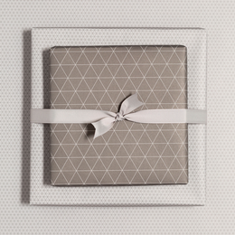 Brown wrapping paper triangles - double -sided wrapping paper for men, sustainable wrapping paper noble