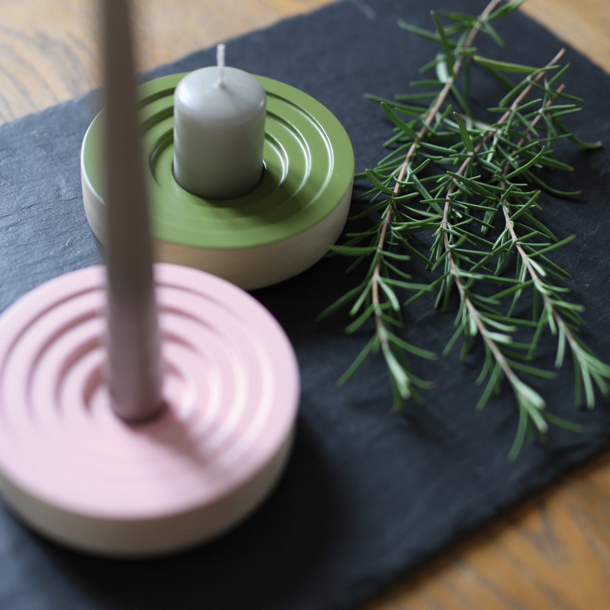 Kerzenhalter CANDLE WOOGIE grün
