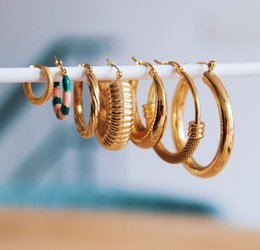 Rustfrit stål hoop 19 mm “bred” - sølv