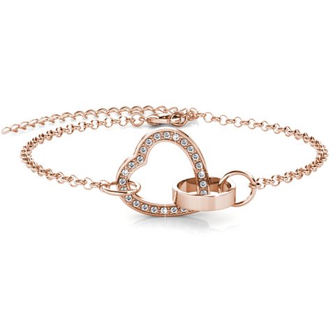 Armband Vergrendeld Hart - Of Rosé et Cristal