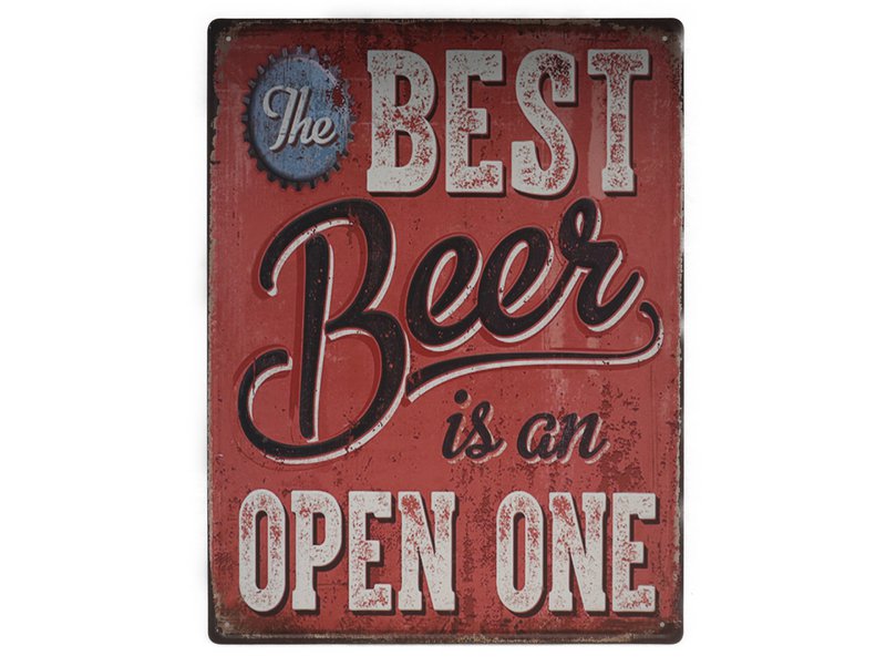 Best Beer Retro Wandbord 40x30