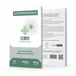 CBD Patches, 30 patches, 15mg CBD per patch, total 450mg CBD, supplements category