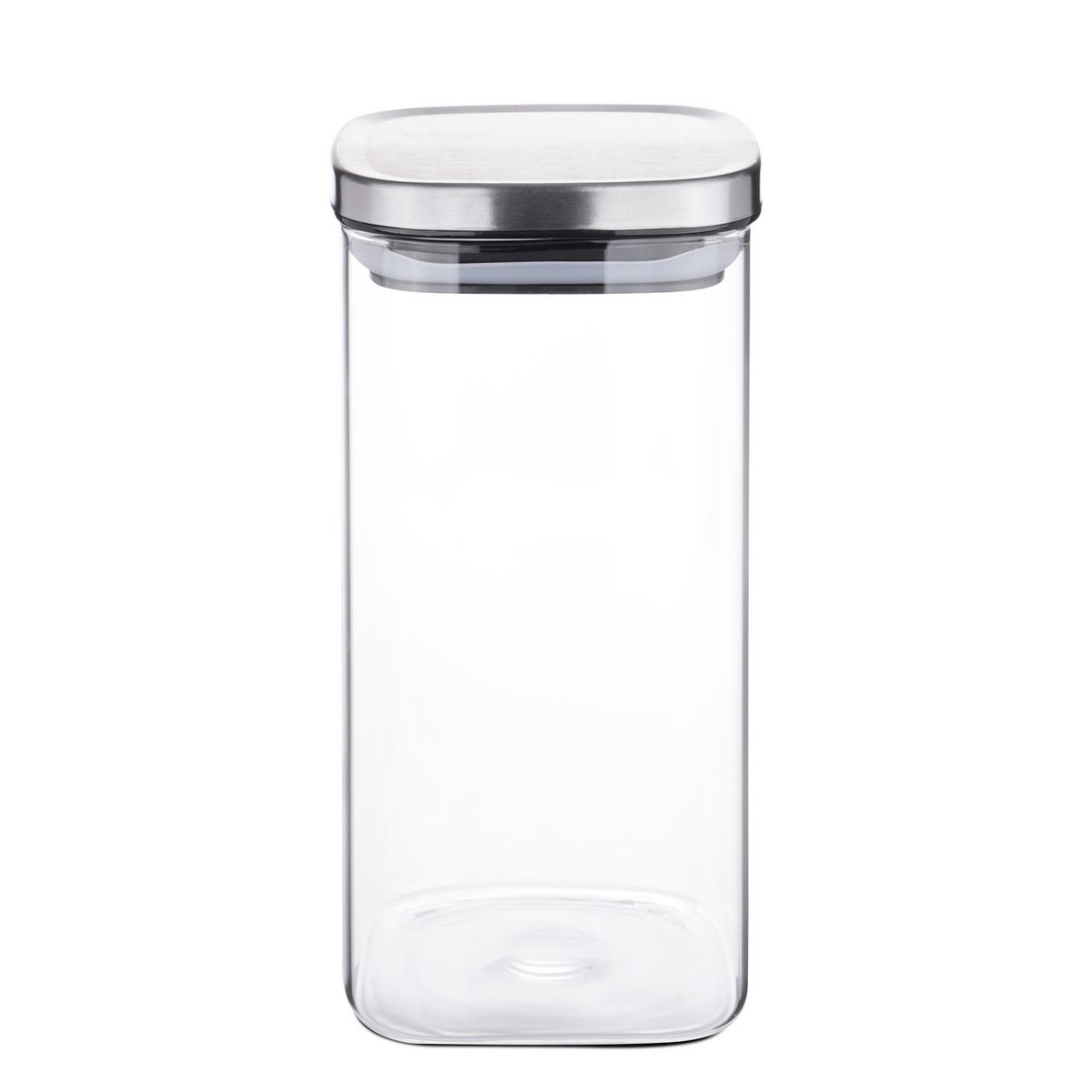 Storage jar glass rectangular 1500 ml