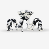 Hair Clip - Grand Wave Black Marble