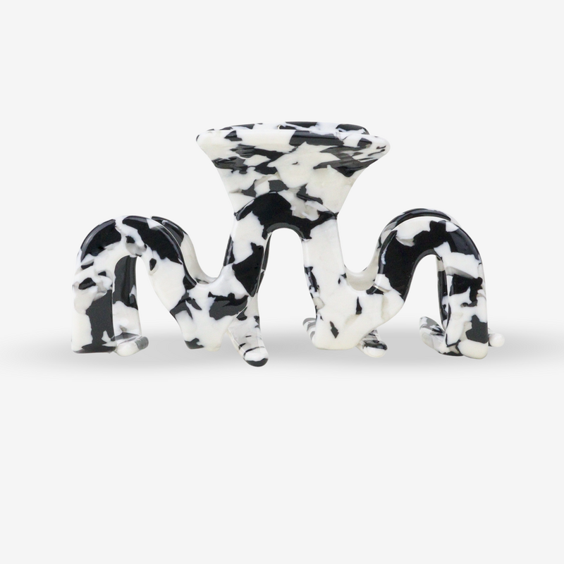 Hårklemme - Grand Wave Black Marble