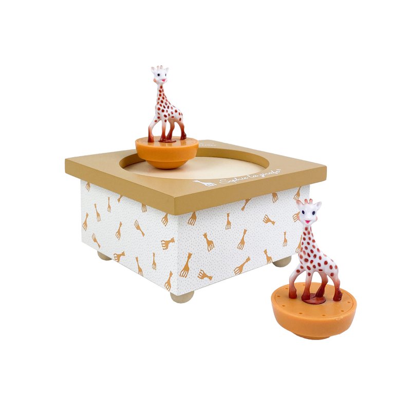 Sophie the giraffe music box - Caramel