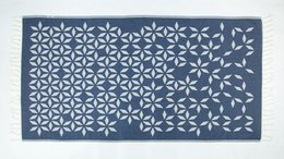 Hammam towel organic cotton Defne steel blue