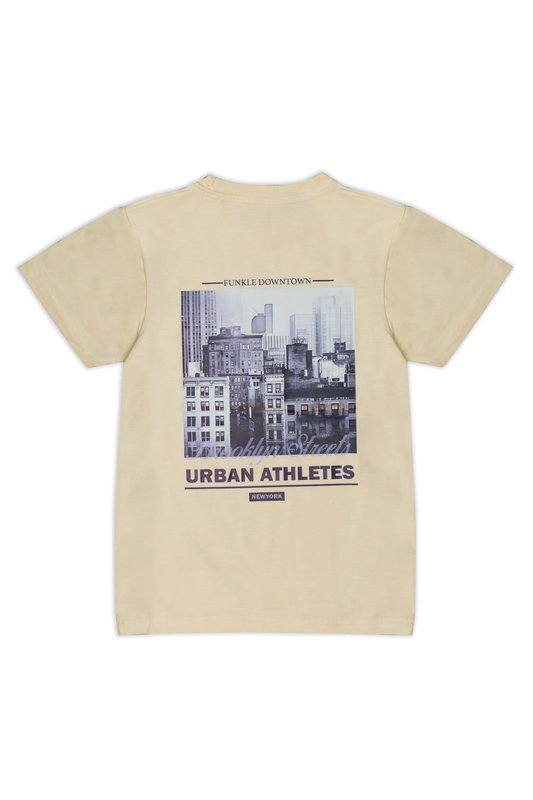 Funkle Camiseta para niño con estampado en la espalda