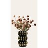 Vase schwarz mit goldfarbener Mitte 11654-10