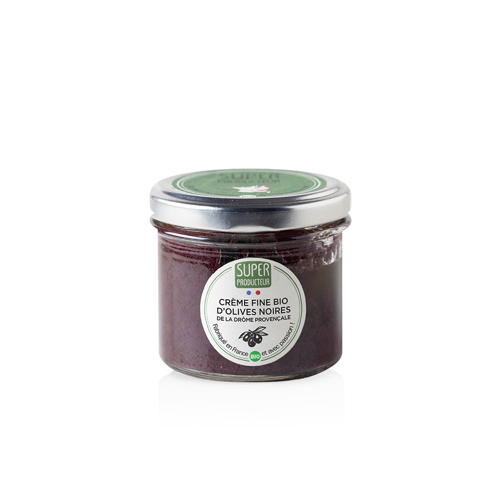 Crème Fine BIO d'Olives Noires de la Drôme provençale - 90g
