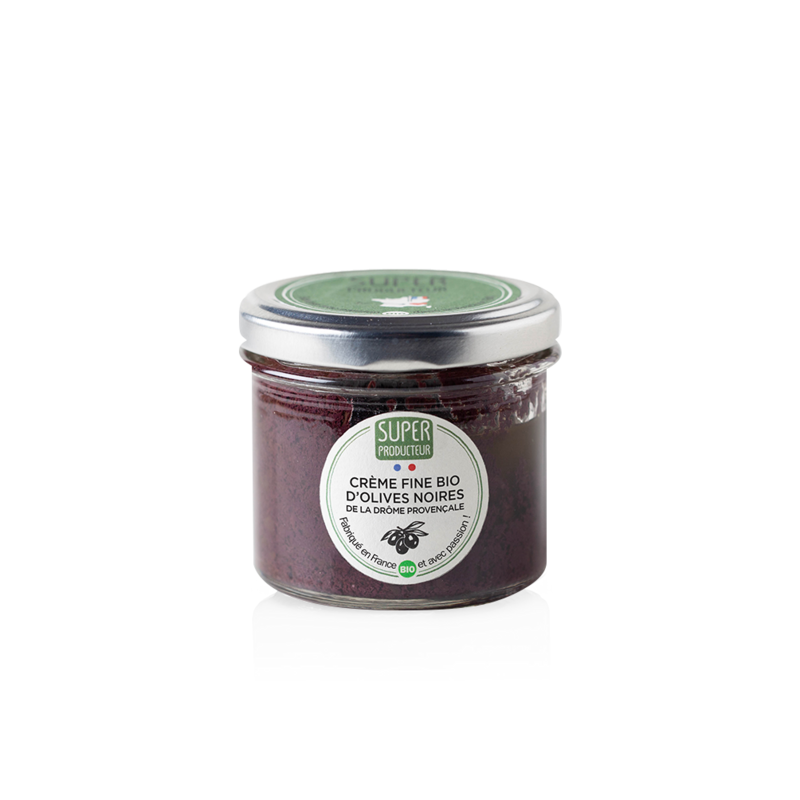 Bio-Creme aus schwarzen Oliven von Drôme Provençale - 90g