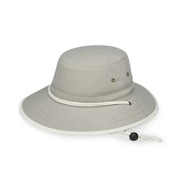 Versatile wide-brimmed hat in a neutral color, suitable for outdoor activities and casual wear.

The Explorer hat is a wide-brimmed, neutral-colored hat that is suitable for a variety of outdoor activities and casual wear. The hat features a sturdy construction with a wide brim that provides ample sun protection. Available in sizes M-L (58 cm) and L-XL (61 cm), the hat comes in two color options: Camel/Navy and Natural/Khaki. The neutral tones make this hat a versatile accessory that can be paired with a range of outfits.
