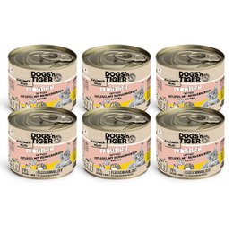 Dogs’n Tiger Adult, cibo per gatti, Frohsinn, cibo umido per gatti, senza cereali, pollame e zucca