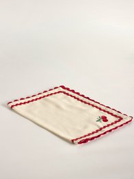 Tovagliette ricamate Cherry Crush - Set di 6