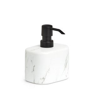Zeepbakje "Marble", keramiek, wit Exemplaar