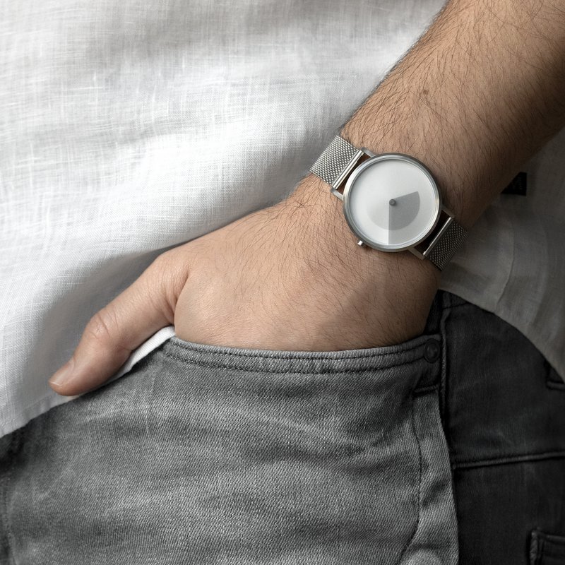 Orologio gradiente argento