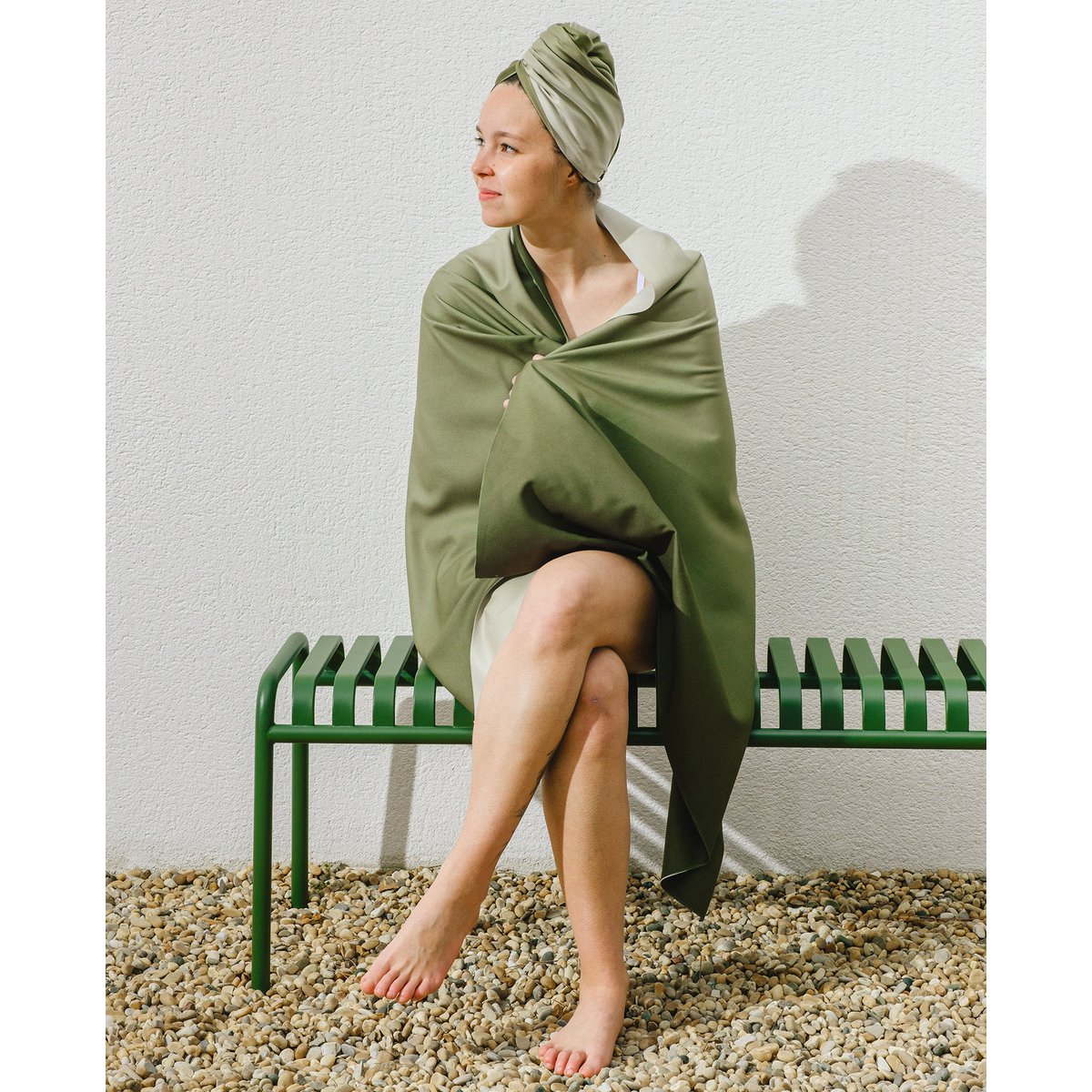 Håndklæder Calm Olive Green