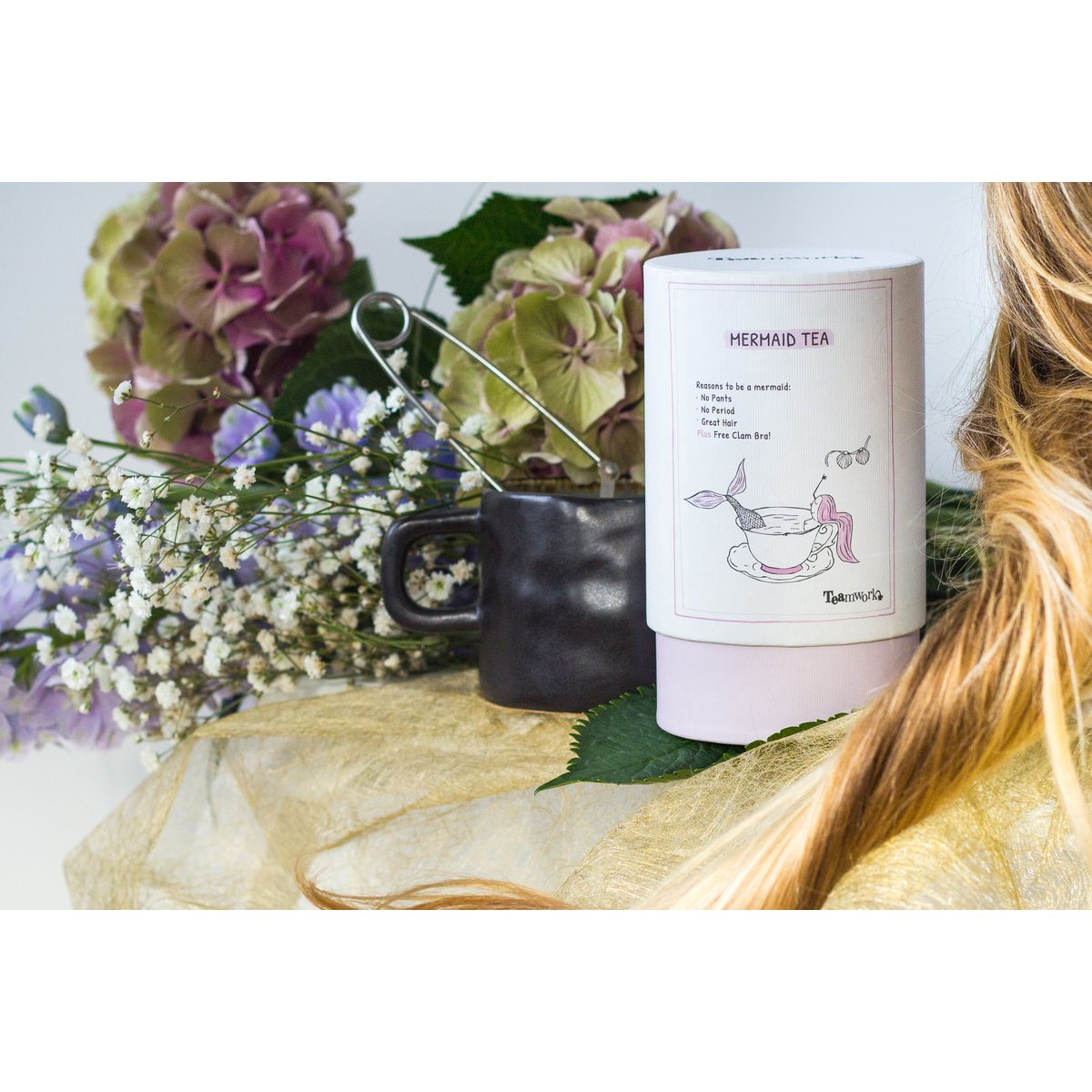 Meerjungfrau Tee Green Rose loses Blatt
