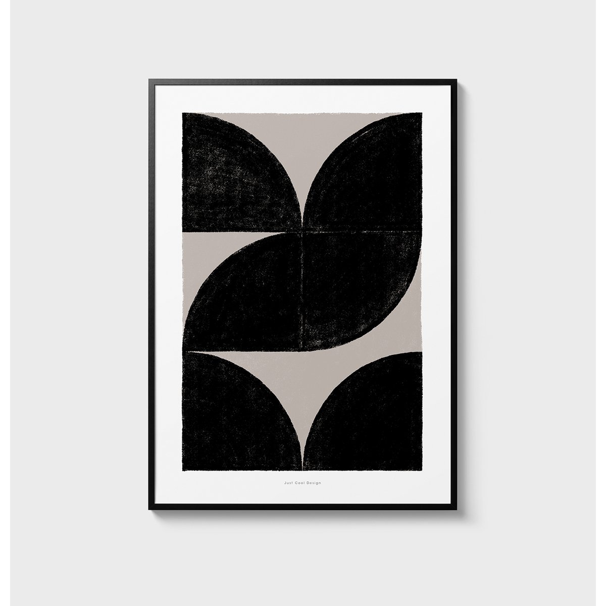 Kunst aan de muur met geometrische vormen