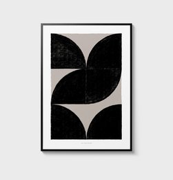 Geometric shapes wall art print
