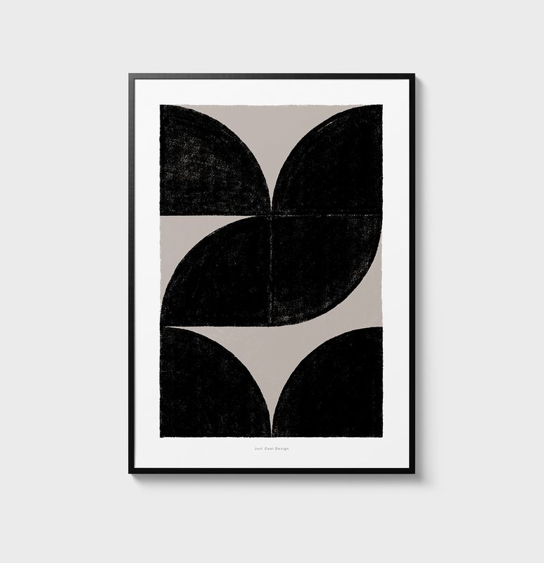 Geometric shapes wall art print