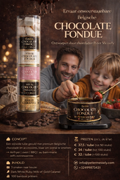 "Chocolate fondue gift pack trio, dark chocolate, caramel, white chocolate, party set"