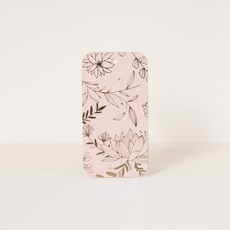 Label Botanical flowers