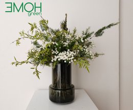 retro style thick glass vase: TYLER25GR