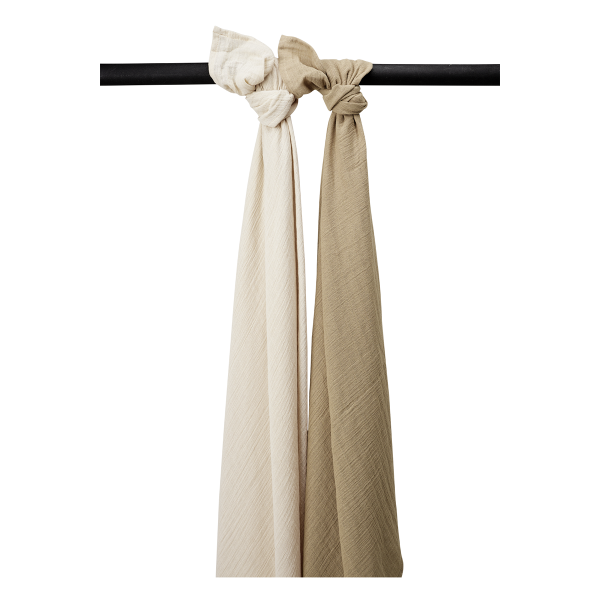 Hydrofile klude forvasket Blødt Sand/Taupe 120x120cm - 2-Pak