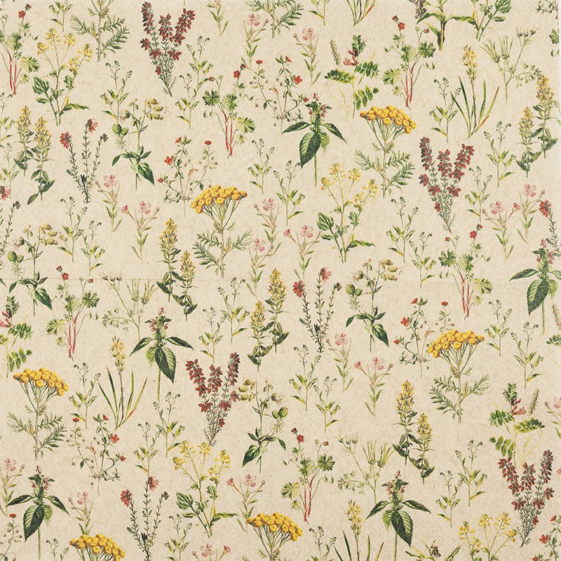 Lunch napkins from recycling tissue "herbal meadow"
